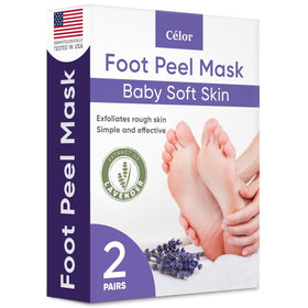 CÉLOR peeled foot texture showing smoother skin after shedding benefit