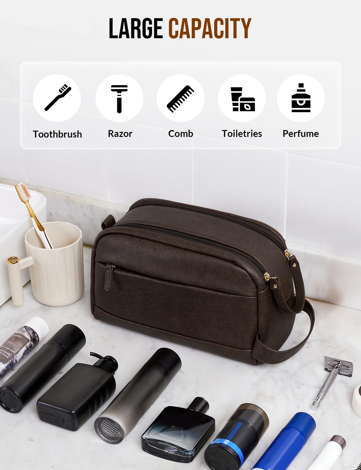 Celvetch PU leather texture close-up highlights water-resistant durable finish