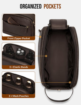 Celvetch interior with elastic bands and mesh pockets keeps items organized