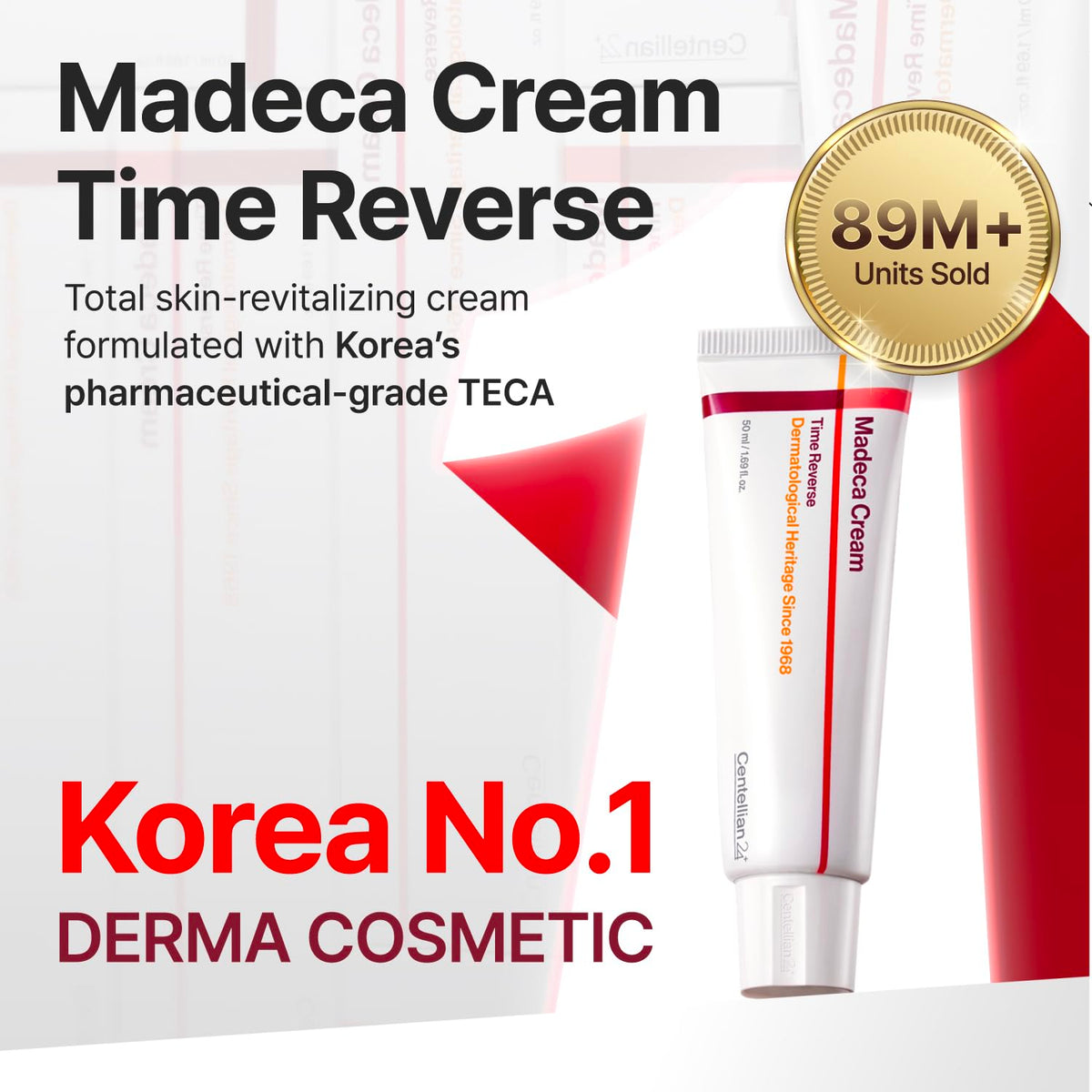 CENTELLIAN 24 cream and mask flatlay illustrating daily anti-aging routine