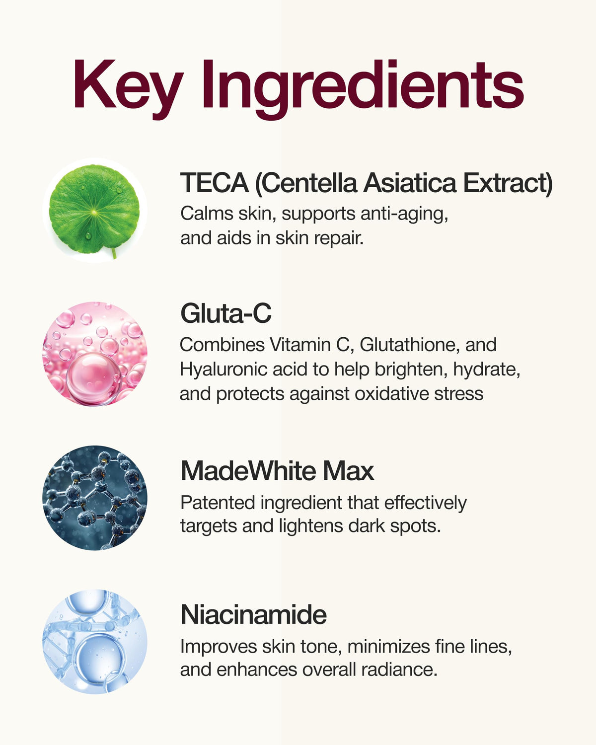 CENTELLIAN 24 ampoule applied on hand, demonstrates smooth spread and immediate hydration