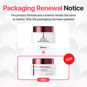 CENTELLIAN 24 open jar displaying white ampoule capsules, conveys concentrated delivery
