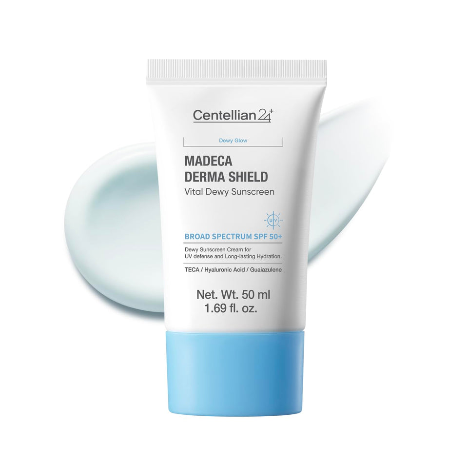 CENTELLIAN 24 front packaging showing SPF50+ protection and clear benefits