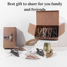CENTSTAR clip styled with knit sweater showing warm tones pairing with outfits benefit: effortless match