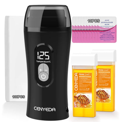 CENYEDA wax warmer front view showing compact design and easy control for safer heating