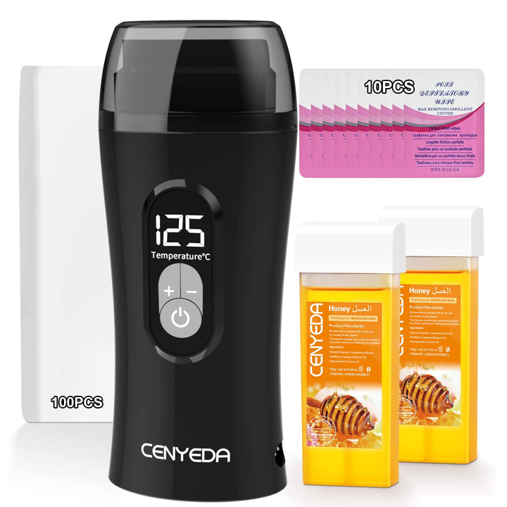 CENYEDA wax warmer front view showing compact design and easy control for safer heating