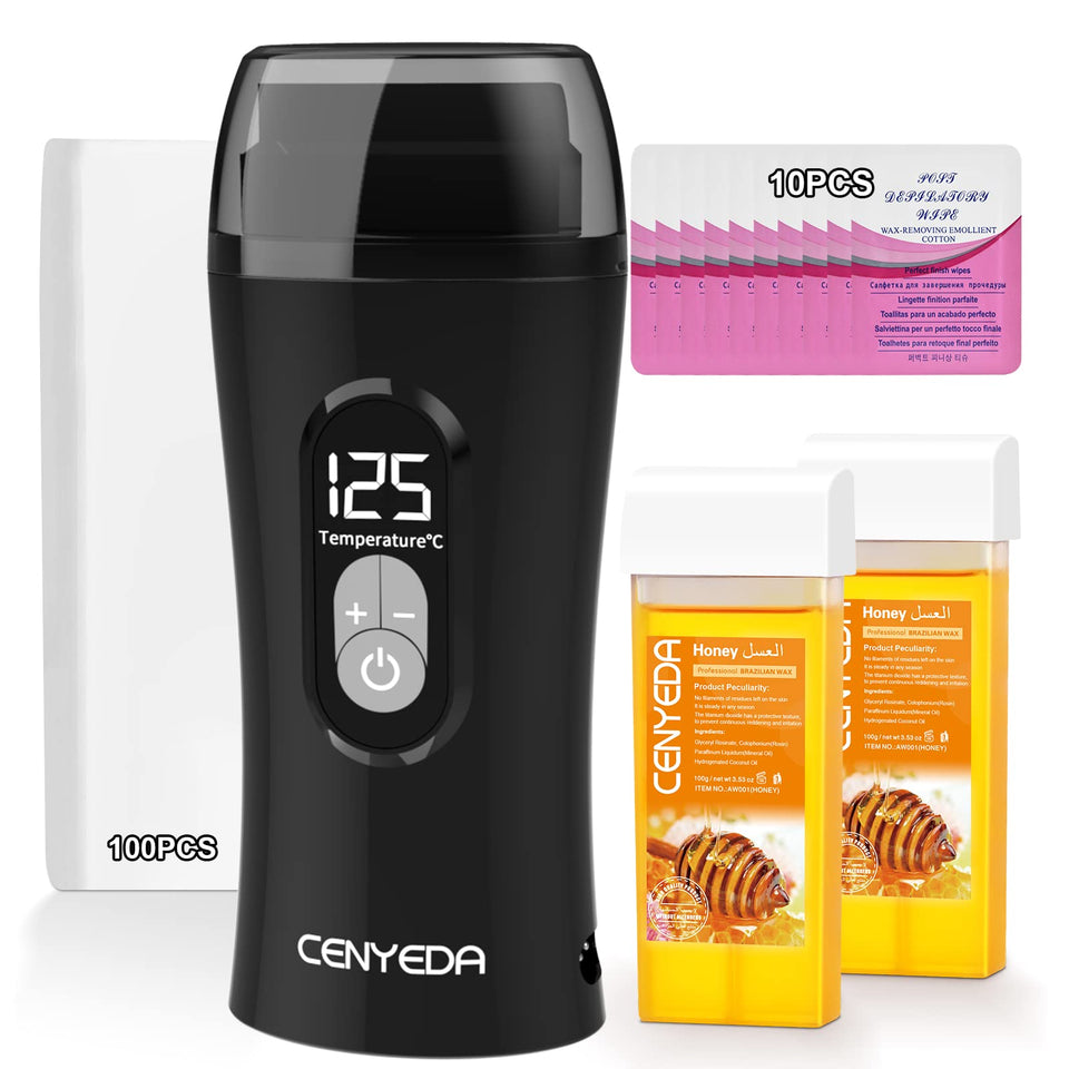 CENYEDA wax warmer front view showing compact design and easy control for safer heating