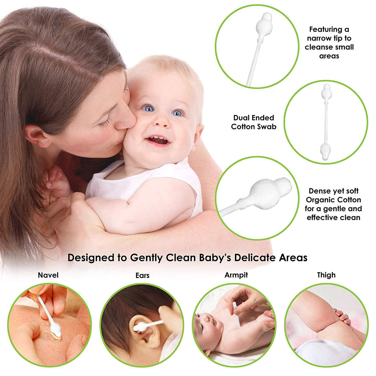 CenYouful ear-safe bulb tip close-up highlighting gentle rounded design for safer baby cleaning
