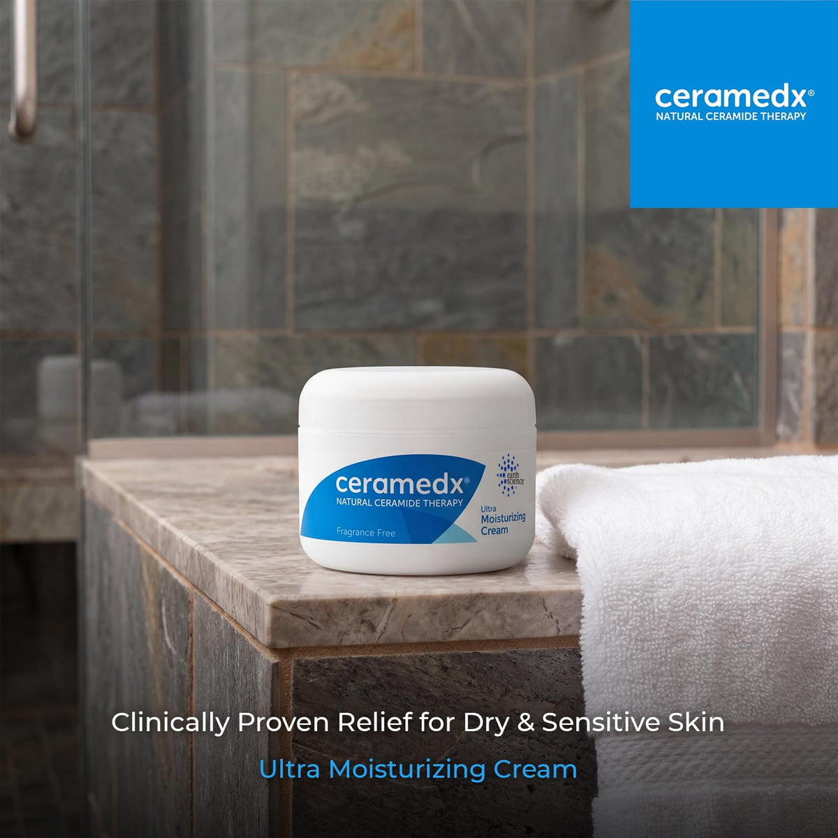 Ceramedx open tub close-up of creamy texture for fast absorption benefit