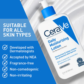 CeraVe 12 ounce bottle beside ruler showing product size and scale