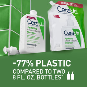 CeraVe 16 ounce bottle beside hand for scale and value