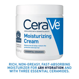 CeraVe 19 oz next to hand showing large family-size benefit