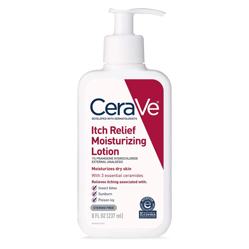 CeraVe front packaging showing product and quick relief promise