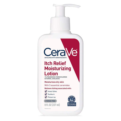 CeraVe front packaging showing product and quick relief promise