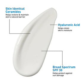CeraVe applied on hand demonstrating quick-absorbing finish