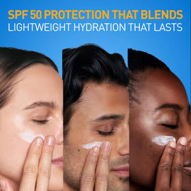 CeraVe applied under makeup demonstrating non-greasy finish and compatibility