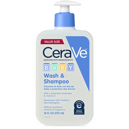 CeraVe bottle front packaging showing 16oz size and benefits