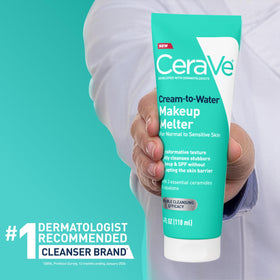 CeraVe placed on bathroom counter in lifestyle setting suggesting daily routine