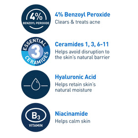 CeraVe cream-to-foam texture close-up demonstrating gentle lather