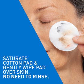 CeraVe bottle placed beside moisturizer to show step in skincare routine