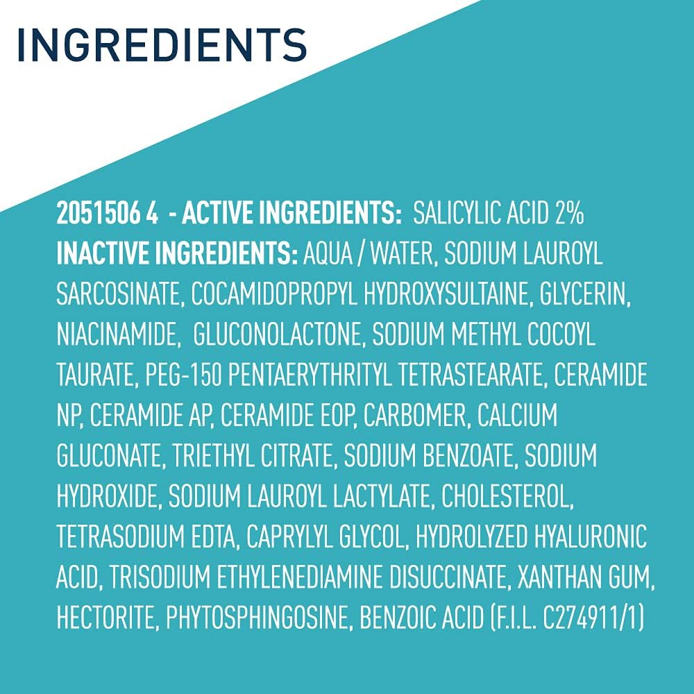 CeraVe 8 ounce bottle beside everyday objects showing true product scale