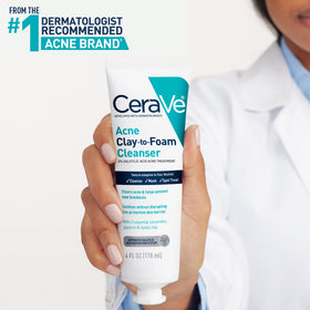 CeraVe dotted on blemish as spot treatment reducing visible pimples
