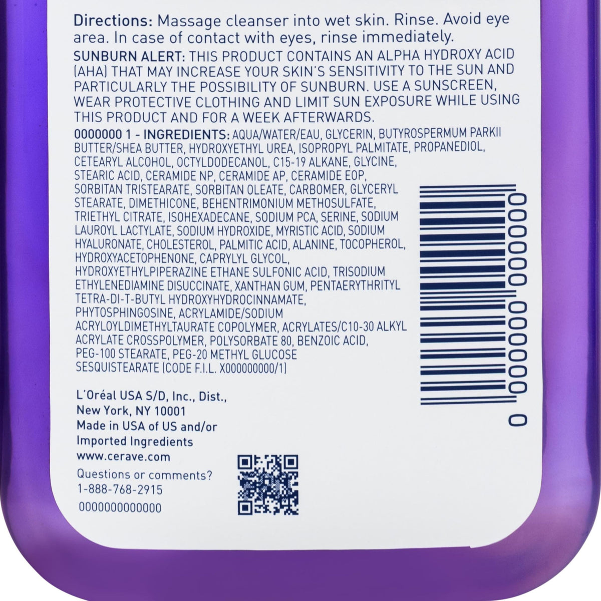 CeraVe 8oz cleanser next to coin showing product size and travel convenience