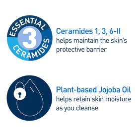 CeraVe applying to face demonstrating gentle makeup removal without irritation