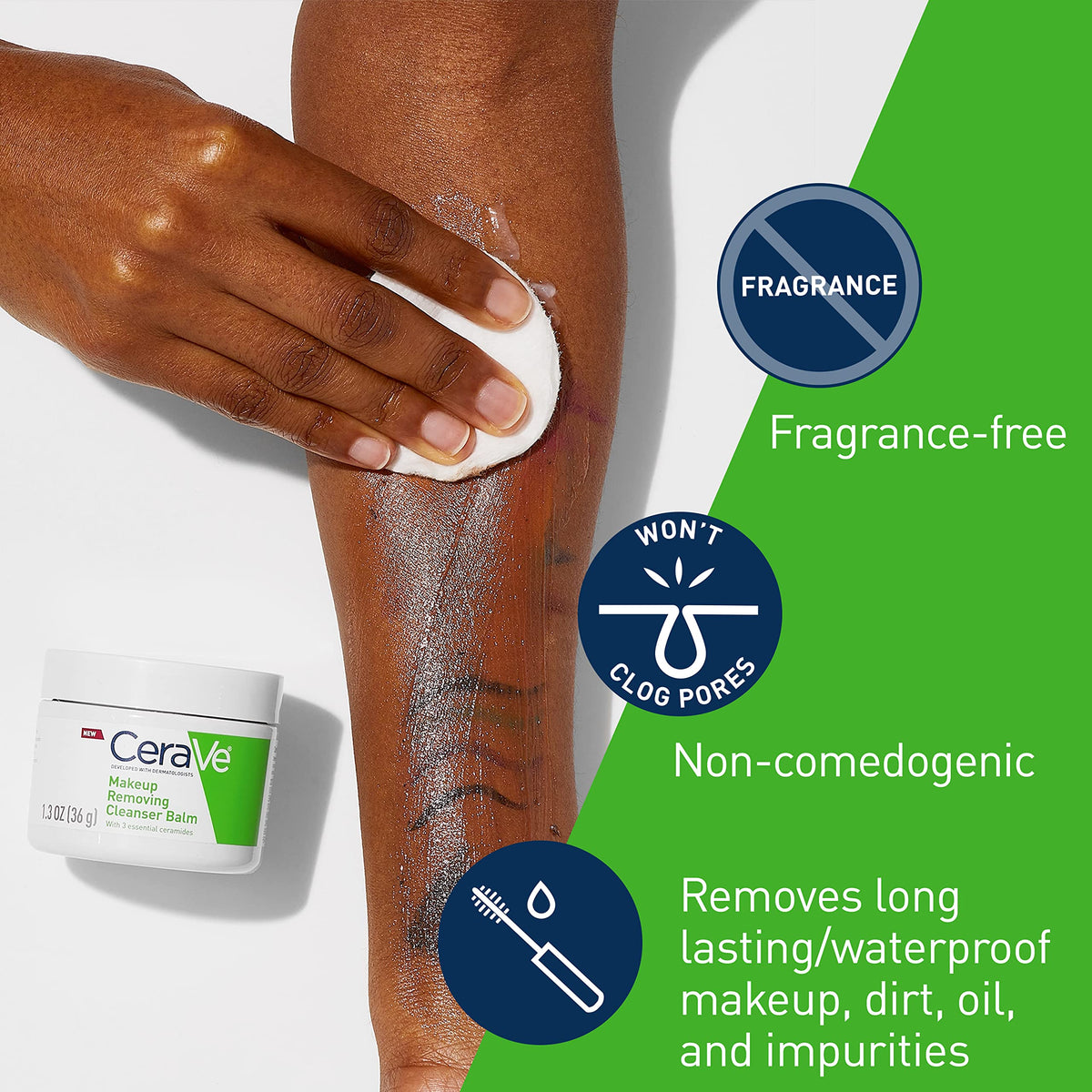 CeraVe jar in hand showing travel-size convenience for on-the-go use