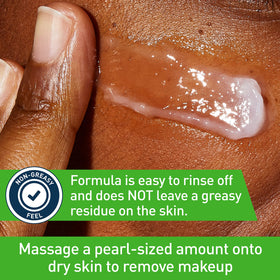 CeraVe texture close-up revealing balm-to-oil consistency for effective removal