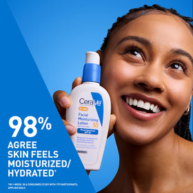 CeraVe close-up of cream absorbing into skin for instant hydration benefit