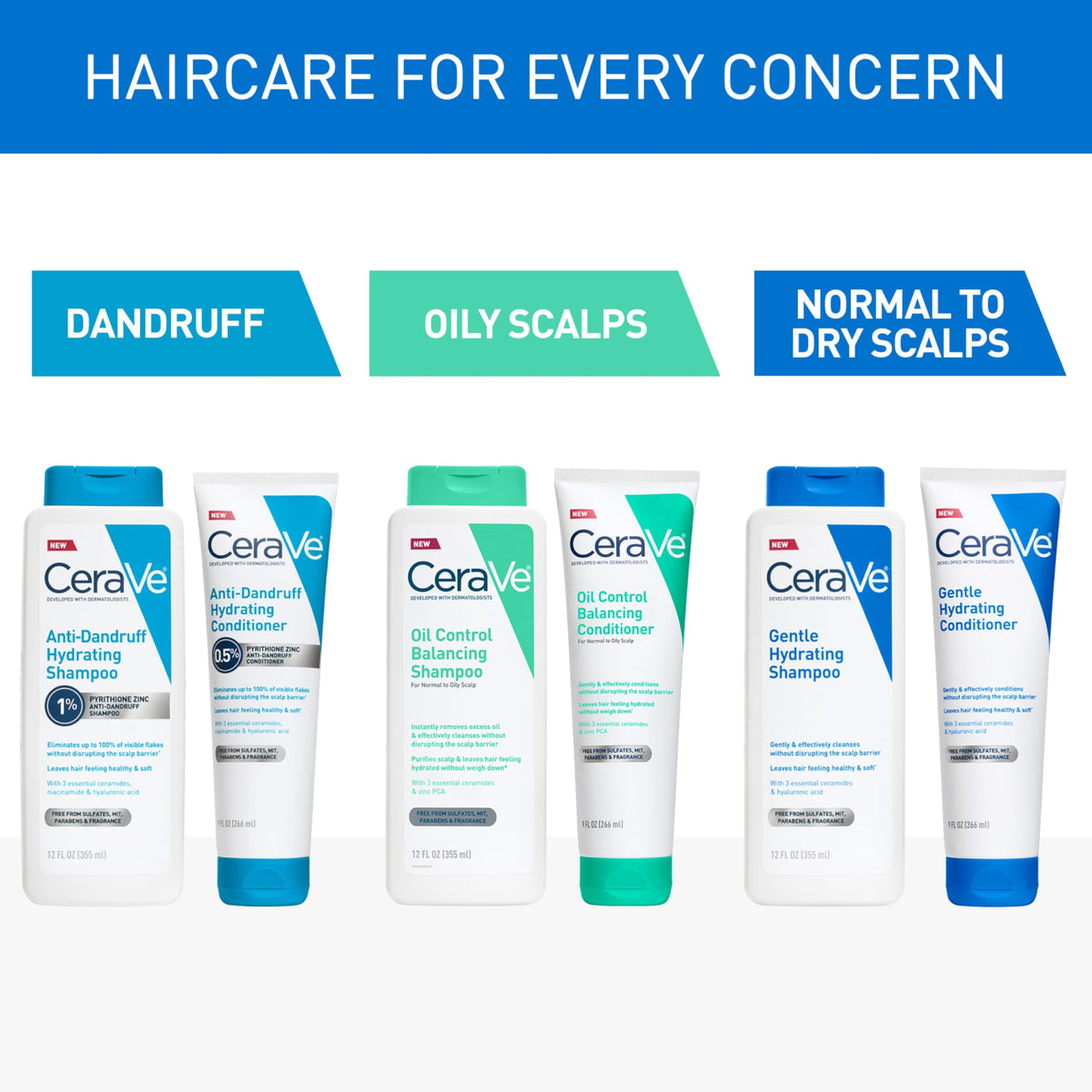 CeraVe curly hair after use showing defined, hydrated, non-greasy curls