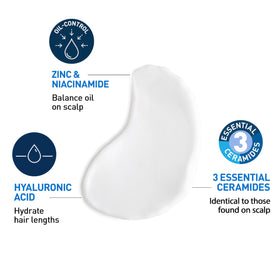 CeraVe conditioner applied in shower demonstrating easy rinse and manageability