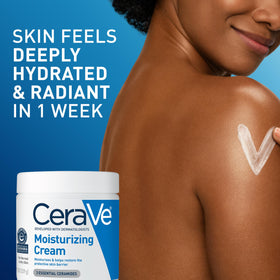 CeraVe in lifestyle setting demonstrating face and body use
