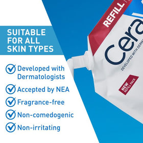 CeraVe close-up texture of cream showing rich non-greasy finish for hydration