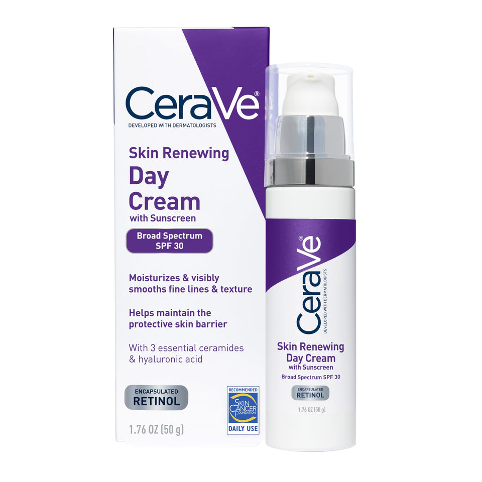 CeraVe day cream front tube showing label and size, clear product identity benefit