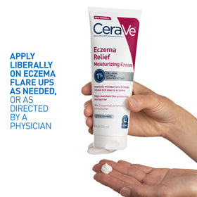 CeraVe being applied to forearm to show calming and hydrating effect in use