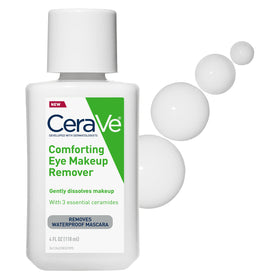 CeraVe front packaging showing bottle and label for gentle eye makeup removal