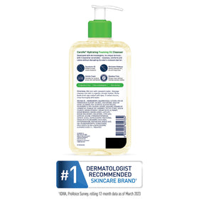 CeraVe used in a bathroom routine cleansing face, promoting gentle daily hydration