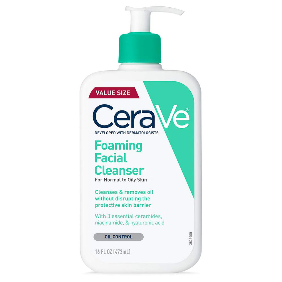 CeraVe front packaging showing bottle and label, communicates trustworthy dermatologic care