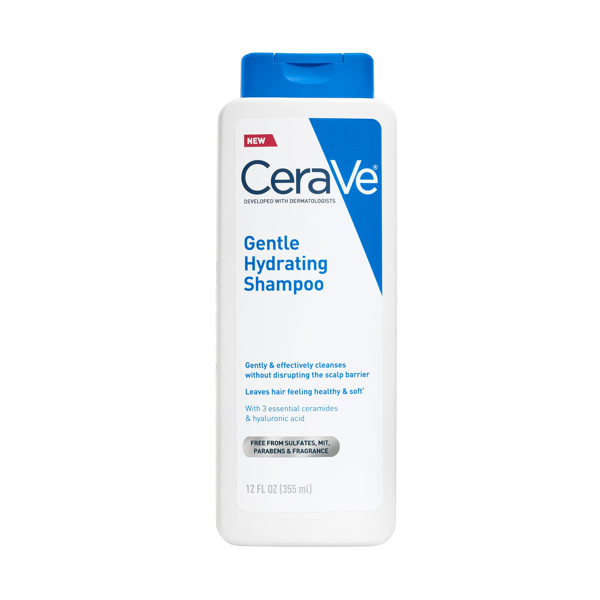 CeraVe front packaging showing bottle and clear product benefits