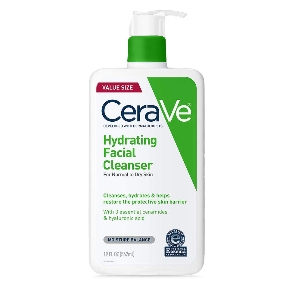 CeraVe front packaging showing 19 oz bottle and product name for easy identification
