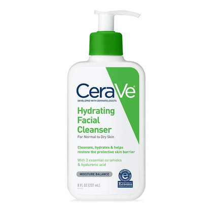 CeraVe front packaging showing clear label and moisturizing benefit