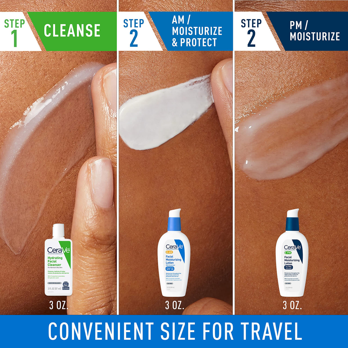 CeraVe hydrating cleanser pump close-up highlighting gentle cleansing benefit