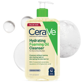 CeraVe front bottle showing label and clean design, promotes gentle cleansing