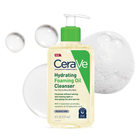 CeraVe front packaging showing cleanser bottle and label, clear product identification and benefits