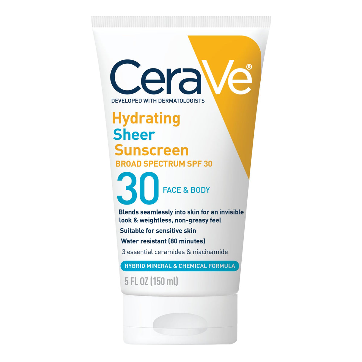 CeraVe front packaging showing SPF 30 and benefits for daily protection