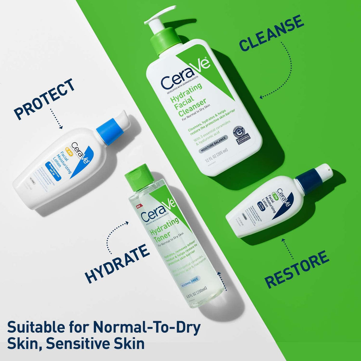 CeraVe toner in hand for scale and convenient 6.8 fl oz size