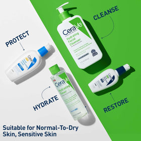 CeraVe toner in hand for scale and convenient 6.8 fl oz size