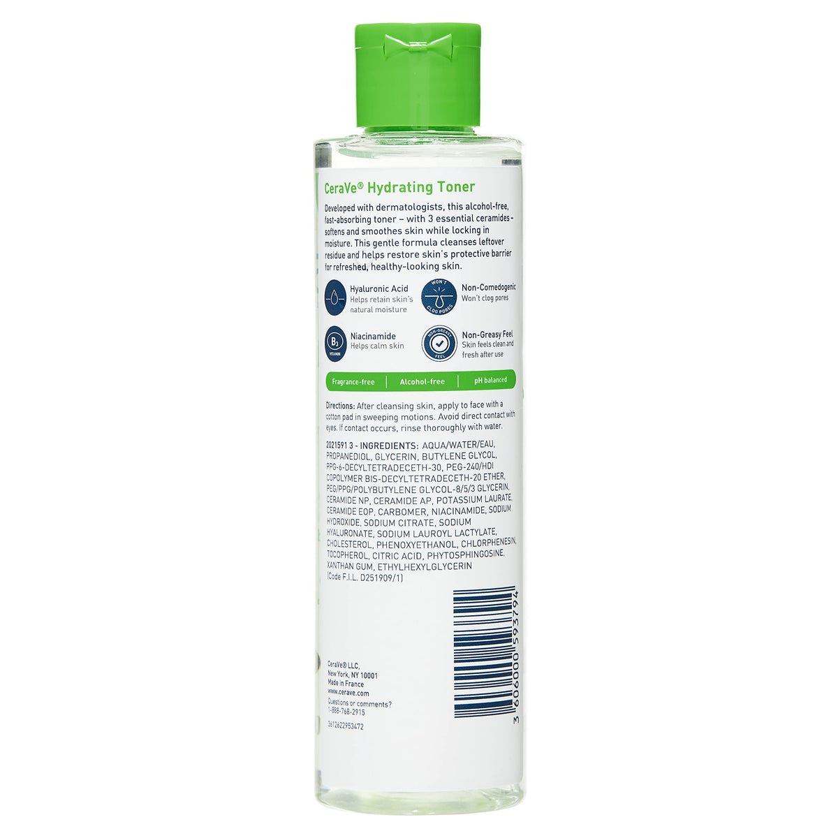 CeraVe texture drop of toner highlighting lightweight hydration